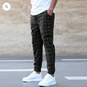 Men's Joggers athletic every day pants Drawstring waist Athleisure pockets